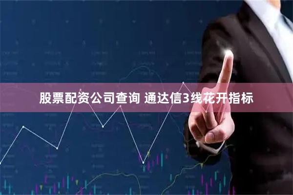 股票配资公司查询 通达信3线花开指标
